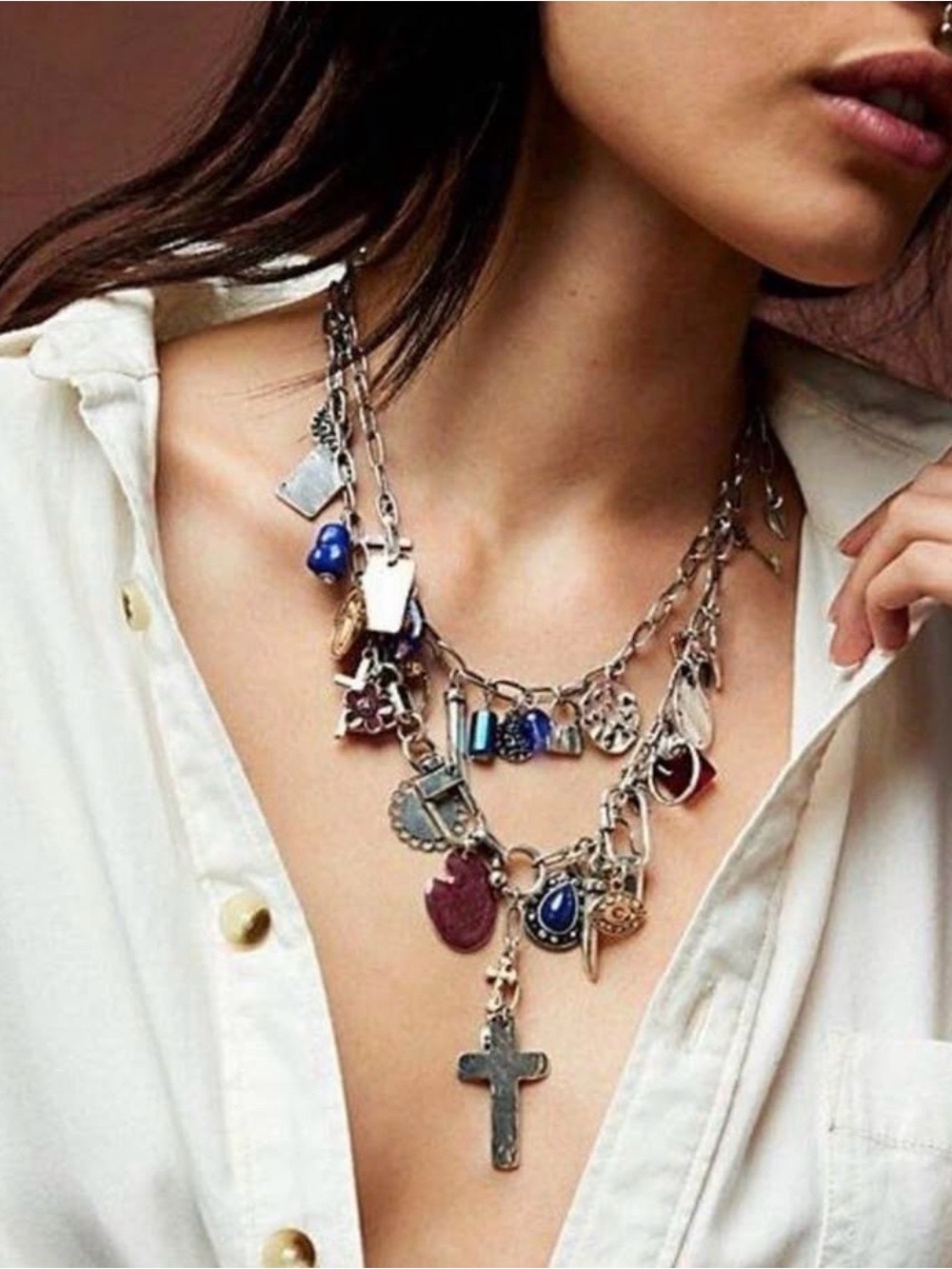 Free People Maxamillion Charm Necklace